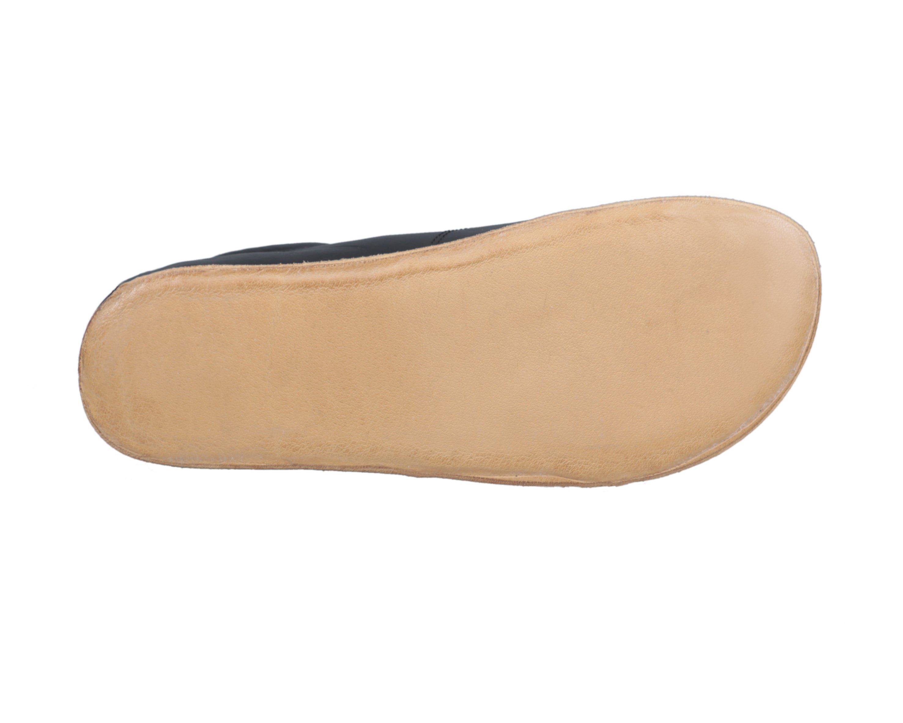 Black Sneaker Wide Barefoot Smooth Leather Handmade Shoes Sneaker Leather Outsole